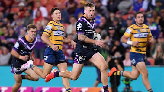 Another one: Cameron Munster runs unopposed to the try line.