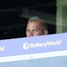 Anthony Seibold looks on during the round two match between Manly and the Knights at 4 Pines Park.