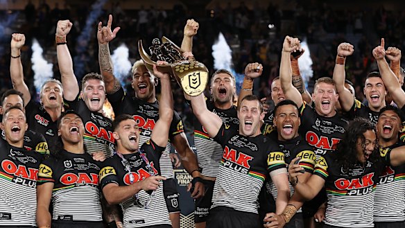 The Penrith Panthers are looking to become the first team in the NRL era to win three straight premierships.