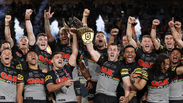 The Penrith Panthers are looking to become the first team in the NRL era to win three straight premierships.