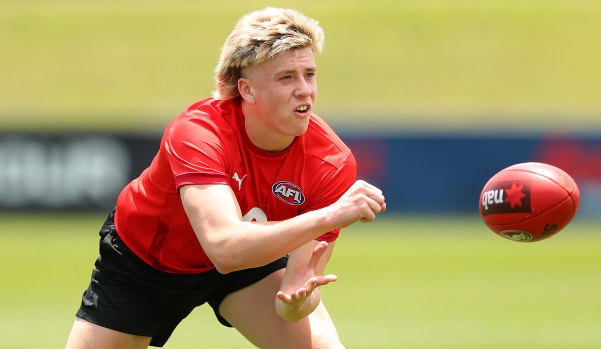 Nate Caddy could be a top-10 pick in this year’s AFL draft.