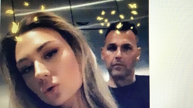 Deceased Melbourne model Baillee Schneider, and her then boyfriend Ant Hampel.