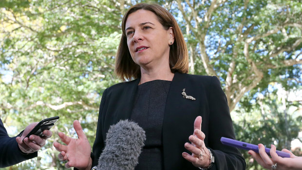 Deb Frecklington says the LNP would consider doubling the fine and introduce a loss of demerit points to drivers caught dangerously littering in Queensland.