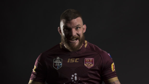 Angry man, or just misunderstood: Queenslander enforcer Josh McGuire.