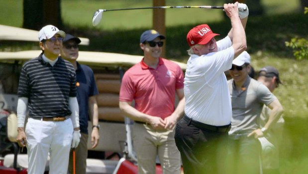 President Donald Trump is a keen golfer.