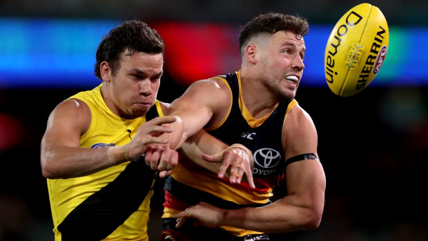 Hungry for the battle: Richmond v Adelaide.