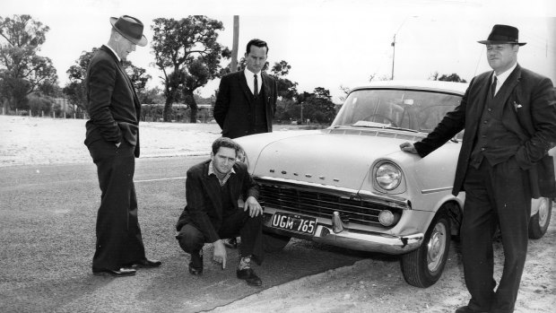Detectives pictured with Eric Edgar Cooke in After The Night.