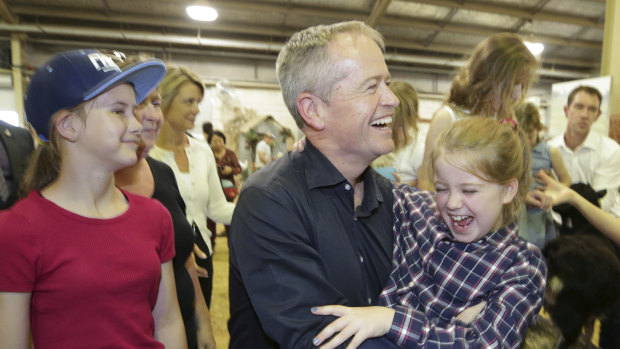 Opposition Leader Bill Shorten with daughter Clementine.