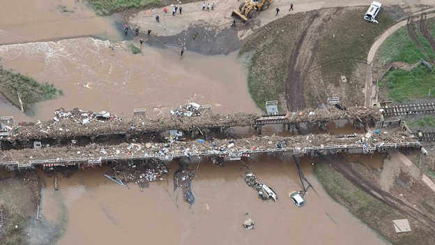 Grantham was hit hard in the 2011 Queensland floods.