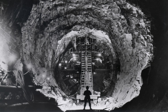 Tunnelling in the Snowy Mountains, 1958.