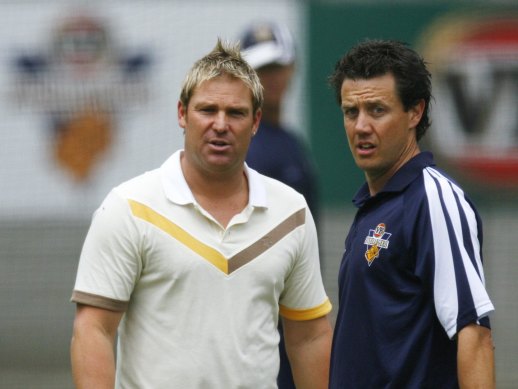 Shane Warne gave advice to fellow leggie Bryce McGain but did not have a formal mentoring role