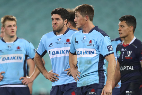 The Waratahs crashed to a third loss from four matches since resuming their season.