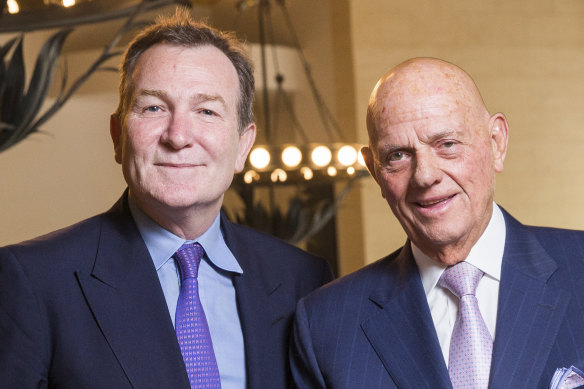 Premier Investments' CEO Mark McInnes and chairman Solomon Lew had a very profitable year. 