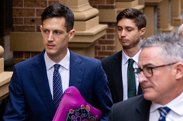 Former NSW MP Rory Amon (left) at the Supreme Court last week.