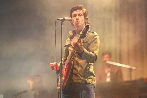 Alex Turner of Arctic Monkeys, who  headline Falls Downtown in Melbourne this month.