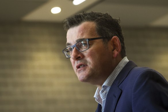 Premier Daniel Andrews said leadership was not about running from a challenge.