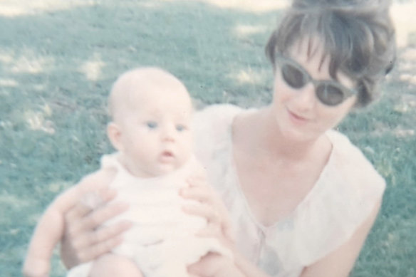 The author as a baby with the mother she’d worry about for much of her life.