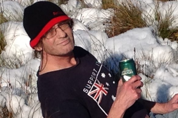 Police found the body of Andrew Carville (pictured) in a dry creek bed on defence land in Majura on November 19.