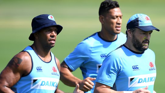 Kurtley Beale, Israel Folau and Adam Ashley-Cooper form a dangerous combination for the Waratahs.