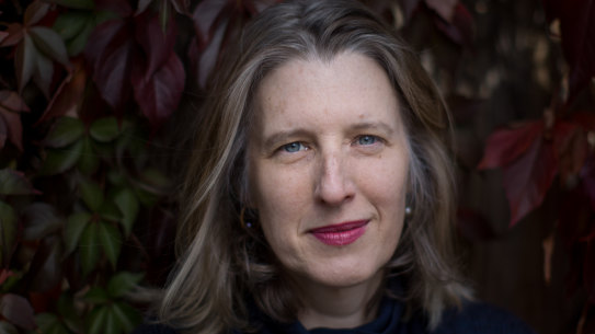 Chloe Hooper in her North Fitzroy garden: “I saw a way through the forest, to speak in children’s book metaphors.″⁣