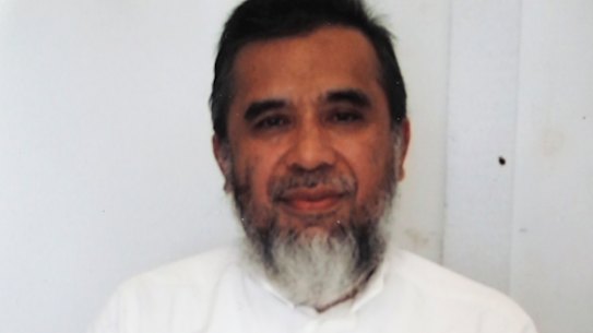 Encep Nurjaman, also known as Hambali, is shown in this undated photo provided by the Federal Public Defenders Office, at the US base in Guantanamo Bay, Cuba