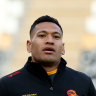 Folau only player not to take a knee as Super League returns