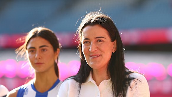 Laura Kane at the AFLW season launch.