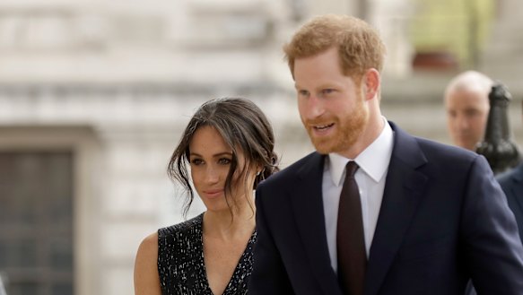  Britain's Prince Harry and his fiancee Meghan Markle.