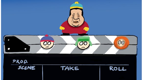 Illustration: Andrew Dyson (apologies to Parker and Stone)