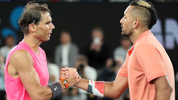 Kyrgios loses bruising four set encounter against Nadal. 
