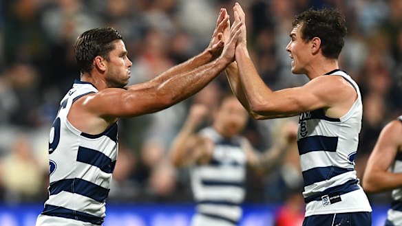 Tom Hawkins and Jeremy Cameron.