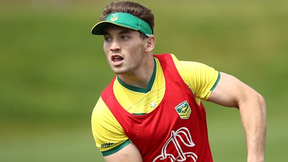 Cameron Murray at a Kangaroos training session on Tuesday.