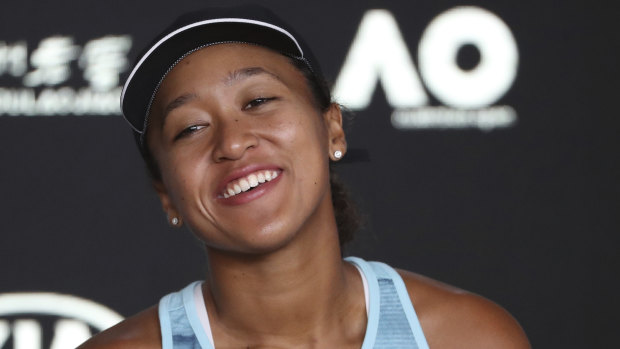 Japan's Naomi Osaka is quietly spoken but all business on the court.
