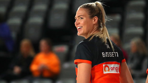 Caitlin Bassett has spent a lot of time on the bench in recent  matches.
