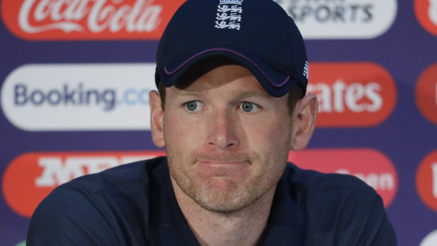 England captain Eoin Morgan is showing the strain after his team's poor start to the World Cup.