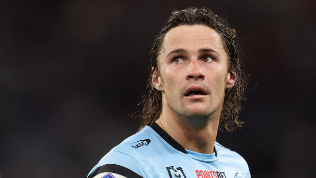 Cronulla halfback Nicho Hynes will hope to lead his side to the finals.