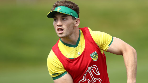 Cameron Murray at a Kangaroos training session on Tuesday.