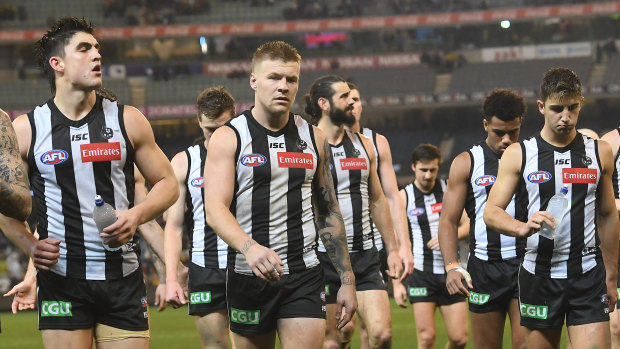 Collingwood haven't reached the heights of last year during the 2019 season.