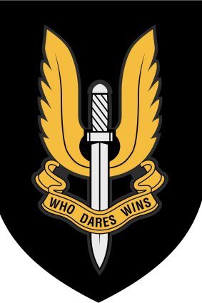 The SAS logo: 'Who Dares Wins'