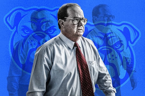 Gary McIntyre was in power at Canterbury for decades before resigning in 2002 due to the Bulldogs' salary cap.