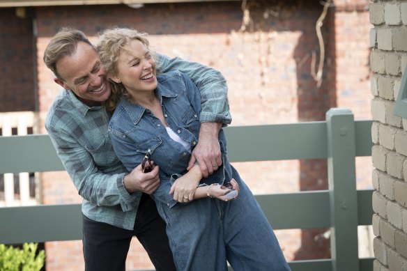 The suburban dream: Scott (Jason Donovan) and Charlene (Kylie Minogue) are returning to Ramsay Street.