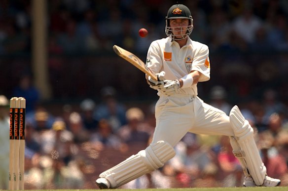 Damien Martyn batting at the SCG in 2002.