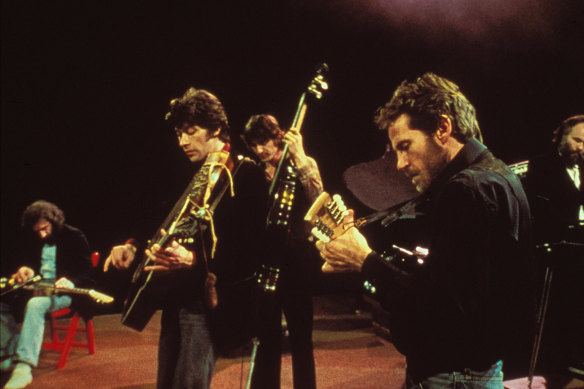 Robbie Robertson and other members of The Band.