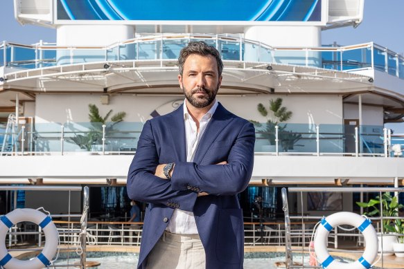 Darren McMullen, host of The Real Love Boat