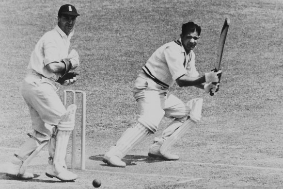Former Indian cricketer Vinoo Mankad.