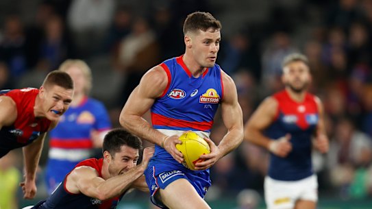 Josh Dunkley remains hopeful of getting to Brisbane in the trade period but the Bulldogs are standing firm. 