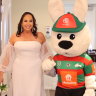 What happens in Vegas? Reggie the Rabbit gives away the bride