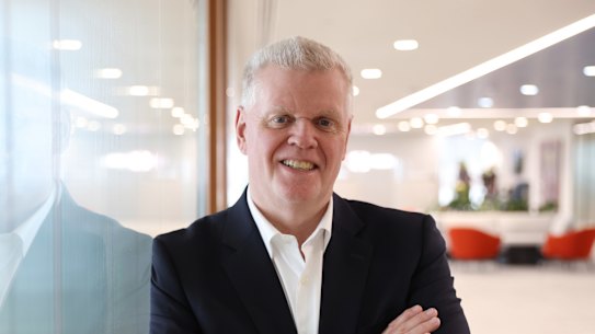 HSBC chief Noel Quinn at the bank’s headquarters in Canary Wharf, London.