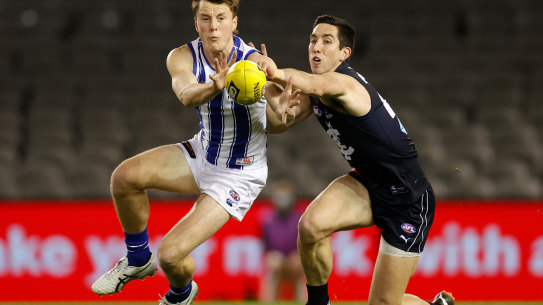 Nick Larkey inspired the Kangaroos to victory with a seven goal haul.