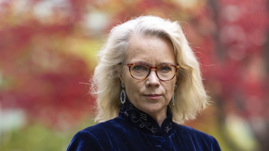 The ABC’s Laura Tingle at Parliament House in Canberra.